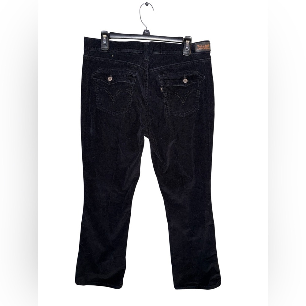 Levi's 515 Boot Cut Corduroy Pants Womens Size 12 M Black - Picture 2 of 5